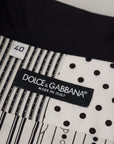 Dolce & Gabbana Elegant Black & White Cotton Shirt