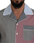 Dolce & Gabbana Multicolor Cotton Button-Down Sleepshirt