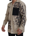 Dolce & Gabbana Beige Cotton Button-Down Casual Shirt