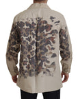 Dolce & Gabbana Beige Cotton Button-Down Casual Shirt