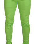 Dolce & Gabbana Elegant Light Green Cotton Chinos