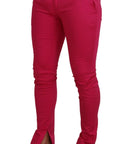 Dolce & Gabbana Chic Pink Cotton Blend Trousers