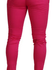 Dolce & Gabbana Chic Pink Cotton Blend Trousers