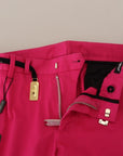 Dolce & Gabbana Chic Pink Cotton Blend Trousers