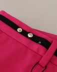 Dolce & Gabbana Chic Pink Cotton Blend Trousers
