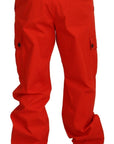 Dolce & Gabbana Elegant Red Cotton Blend Trousers