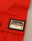 Dolce & Gabbana Elegant Red Cotton Blend Trousers