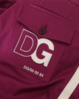 Dolce & Gabbana Elegant Magenta Cotton Stretch Pants