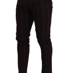 Dolce & Gabbana Elegant Brown Wool Blend Trousers