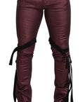 Dolce & Gabbana Elegant Magenta Cotton Trousers