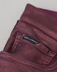Dolce & Gabbana Elegant Magenta Cotton Trousers