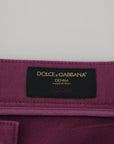 Dolce & Gabbana Elegant Magenta Cotton Trousers