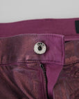 Dolce & Gabbana Elegant Magenta Cotton Trousers