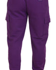 Dolce & Gabbana Elegant Purple Cotton Cargo Sweatpants