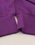 Dolce & Gabbana Elegant Purple Cotton Cargo Sweatpants