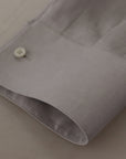 Dolce & Gabbana Elegant Grey Slim Fit Linen Shirt