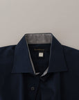 Roberto Cavalli Navy Elegance Cotton Dress Shirt