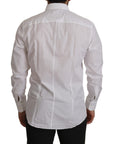 Dolce & Gabbana Elegant Slim Fit White Martini Dress Shirt