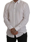 Dolce & Gabbana Elegant Slim Fit White Martini Dress Shirt