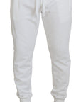 Dolce & Gabbana Elegant White Cotton Sweatpants