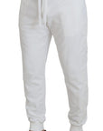 Dolce & Gabbana Elegant White Cotton Sweatpants