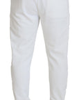 Dolce & Gabbana Elegant White Cotton Sweatpants
