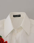 Dolce & Gabbana Elegant Floral Embroidered Silk Blend Shirt