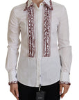Dolce & Gabbana Elegant White Cotton Polo Top