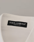 Dolce & Gabbana Elegant White Cotton Polo Top