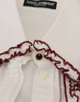 Dolce & Gabbana Elegant White Cotton Polo Top
