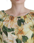 Dolce & Gabbana Floral Silk Pleated Maxi Dress
