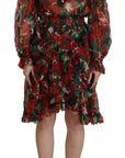 Dolce & Gabbana Elegant Multicolor A-Line Silk Dress