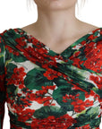 Dolce & Gabbana Enchanting Floral Print Sheath Dress