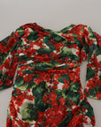Dolce & Gabbana Enchanting Floral Print Sheath Dress
