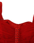 Dolce & Gabbana Elegant Red Bodycon Sheath Dress