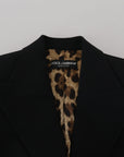 Dolce & Gabbana Elegant Black Stretch Wool Blazer