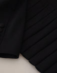 Dolce & Gabbana Elegant Black Stretch Wool Blazer