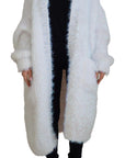 Dolce & Gabbana Elegant White Long Sleeve Cardigan Jacket