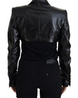 Dolce & Gabbana Elegant Cropped Black Designer Jacket