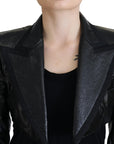 Dolce & Gabbana Elegant Cropped Black Designer Jacket