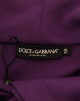 Dolce & Gabbana Elegant Purple Floral Pullover Sweater