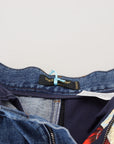 Dolce & Gabbana Patchwork Jacquard Blue Denim Luxury Jeans