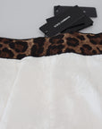 Dolce & Gabbana Elegant Leopard Print Pants for Sophisticated Style
