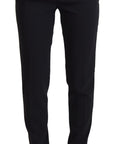 Dolce & Gabbana Elegant Black Wool-Silk Pants