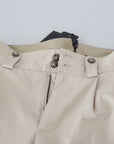 Dolce & Gabbana Chic Beige Cotton Trousers for Elegant Comfort