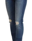 Dolce & Gabbana Elegant Tattered Denim Pants – Chic Casualwear