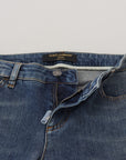 Dolce & Gabbana Elegant Tattered Denim Pants – Chic Casualwear
