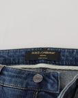 Dolce & Gabbana Elegant Tattered Denim Pants – Chic Casualwear