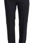 Dolce & Gabbana Chic Grey Wool Blend Pants for Elevated Style