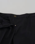Dolce & Gabbana Chic Grey Wool Blend Pants for Elevated Style